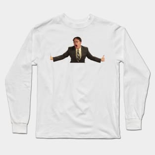 Dwight Freaking Out Long Sleeve T-Shirt